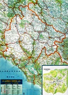 Road Map of Montenegro