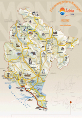 Ada Bojana - Map of excursion