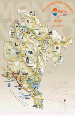 Map of excursion Boka Bay