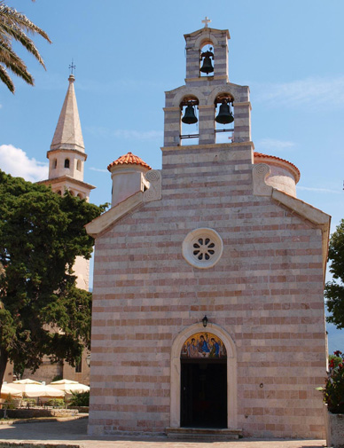 The Church of Holy Trinity in Budva