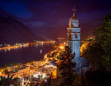 kotor at night