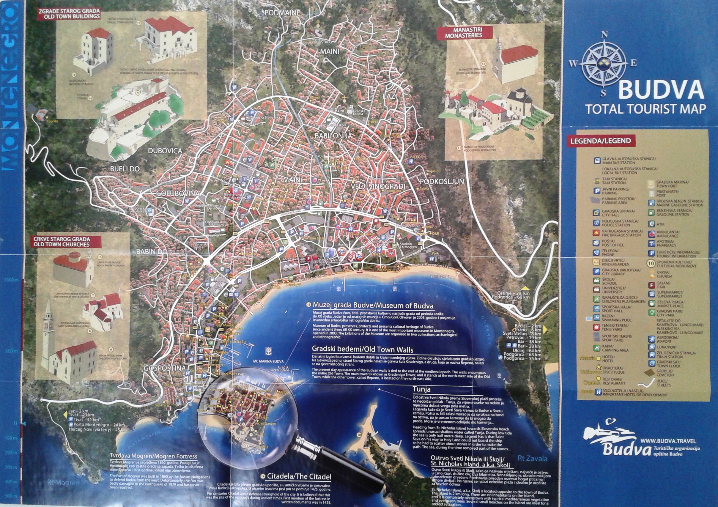 mapa budve crna gora Visit Montenegro   Adria Line DMC mapa budve crna gora