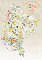 Excursion map - Rafting 