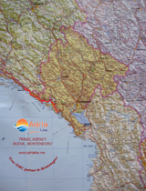 Excursion map - Dubrovnik
